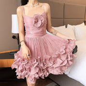 Pink Whispers Pleated Dress