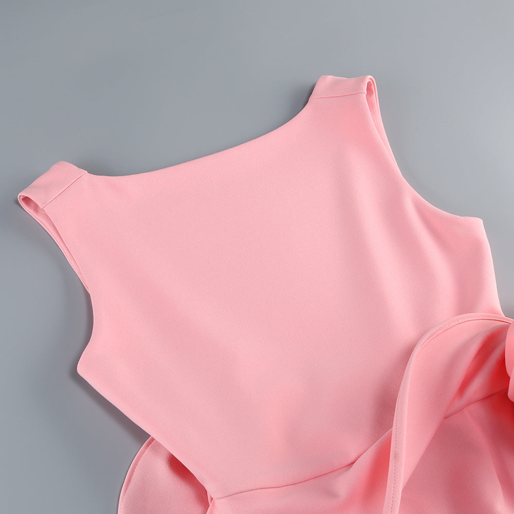 Pink Aura Sculpted Dress