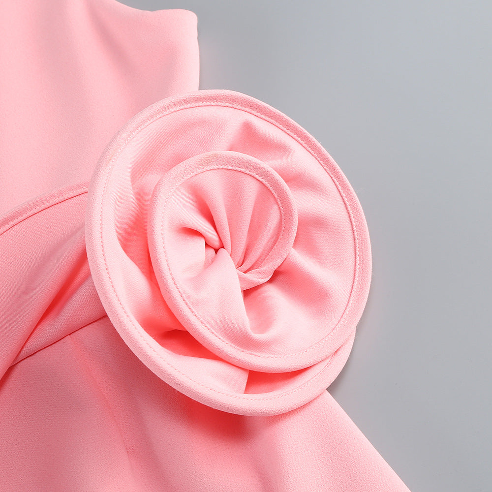 Pink Aura Sculpted Dress