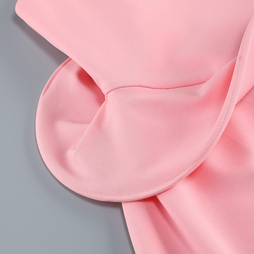 Pink Aura Sculpted Dress