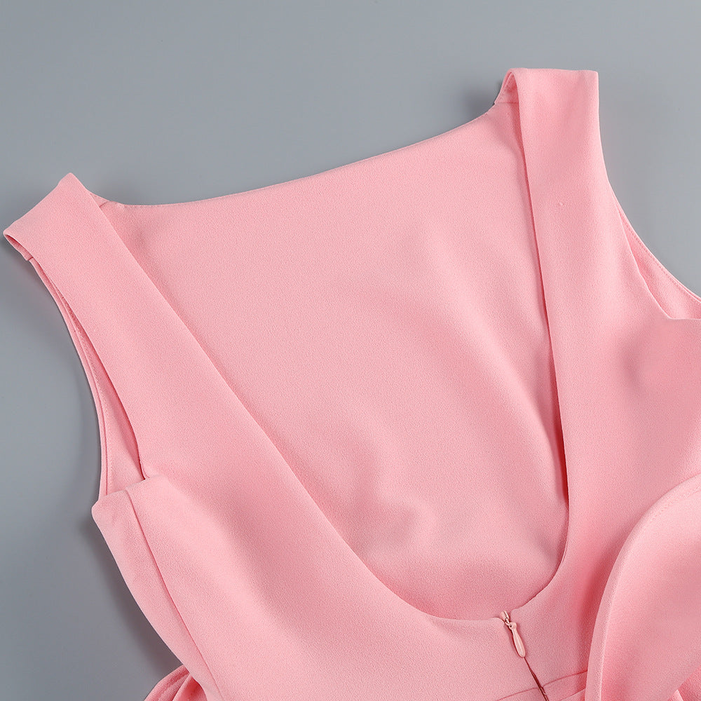 Pink Aura Sculpted Dress