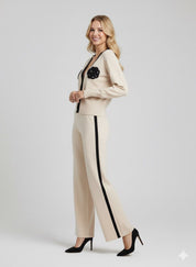 Classic Noir Contrast Co-ord