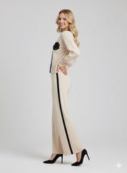 Classic Noir Contrast Co-ord