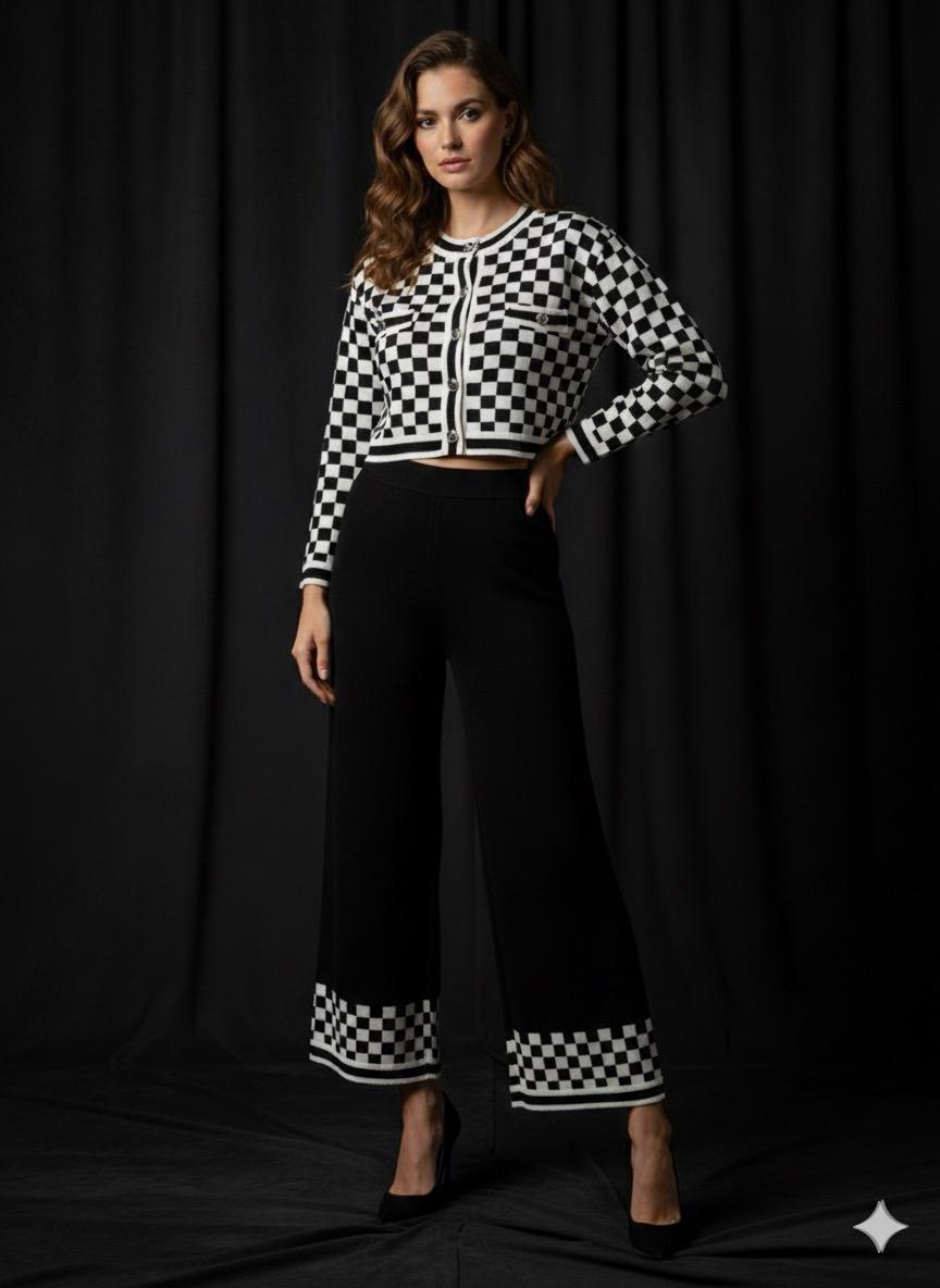 Checkmate Chic 2-Piece Set
