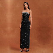 The Midnight Starlight Column Gown