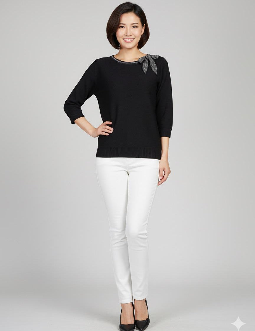 Velora Charm Knit Top