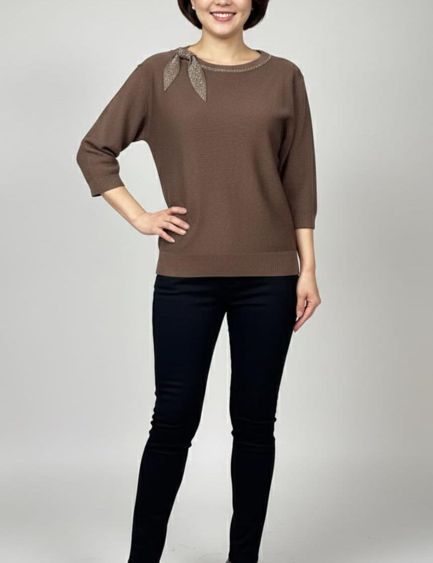 Velora Charm Knit Top