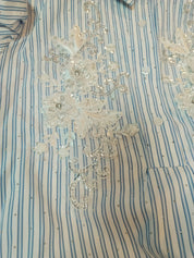 Ocean Mist Striped white Tunic Dress