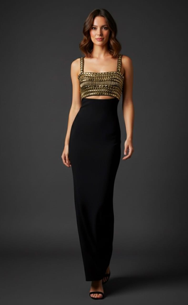 Gilded Desire Maxi Dress