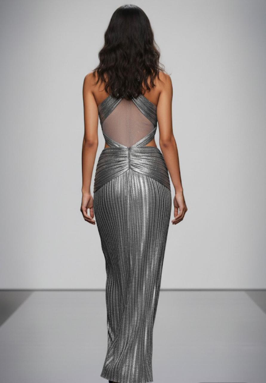 The Celestial Siren Metallic Gown