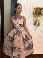 Wisteria Dreams Printed Dress