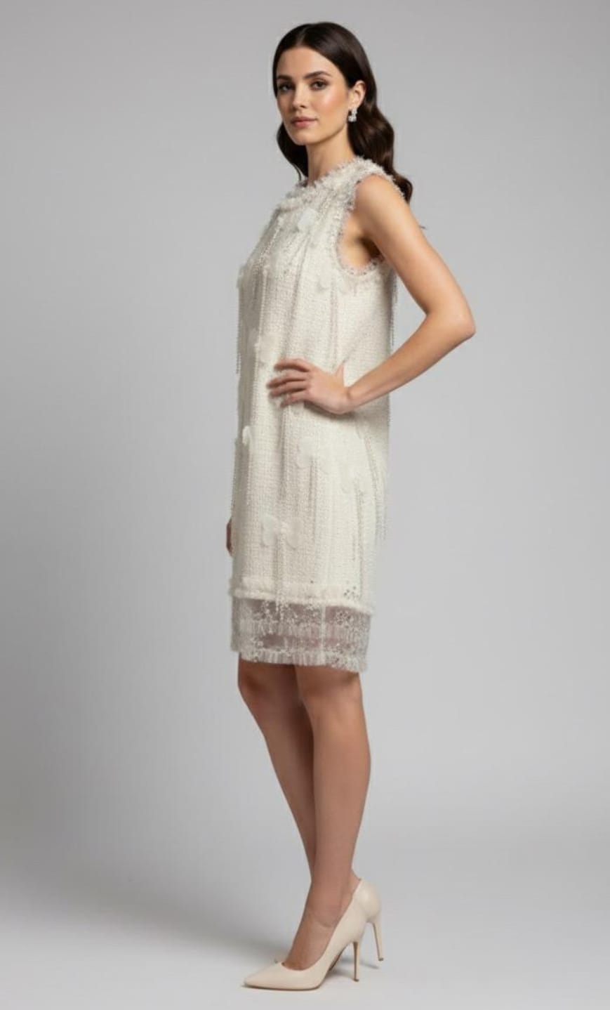 Ivory Whisper Label Dress