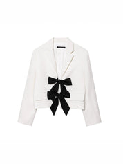 Black & White Signature Bow Blazer
