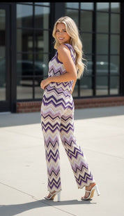 Cozy Chevron Knit Cord Set