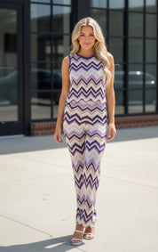 Cozy Chevron Knit Cord Set