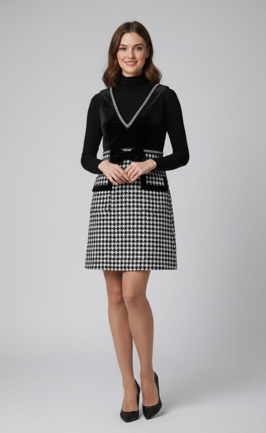 Checkmate Chic Label Dress