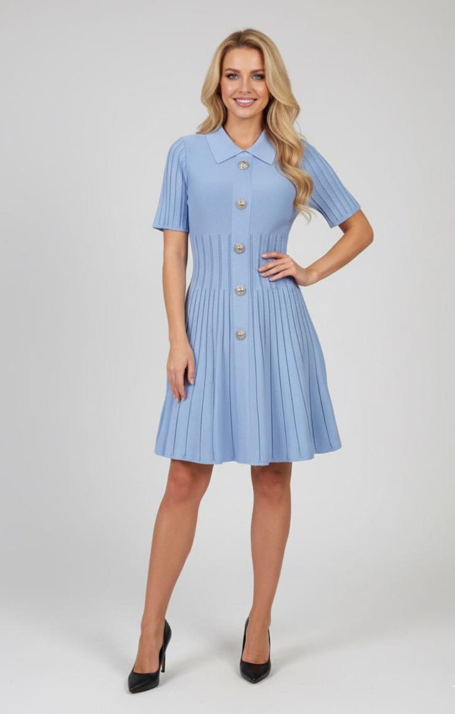 Bluebell Button-Down Dress
