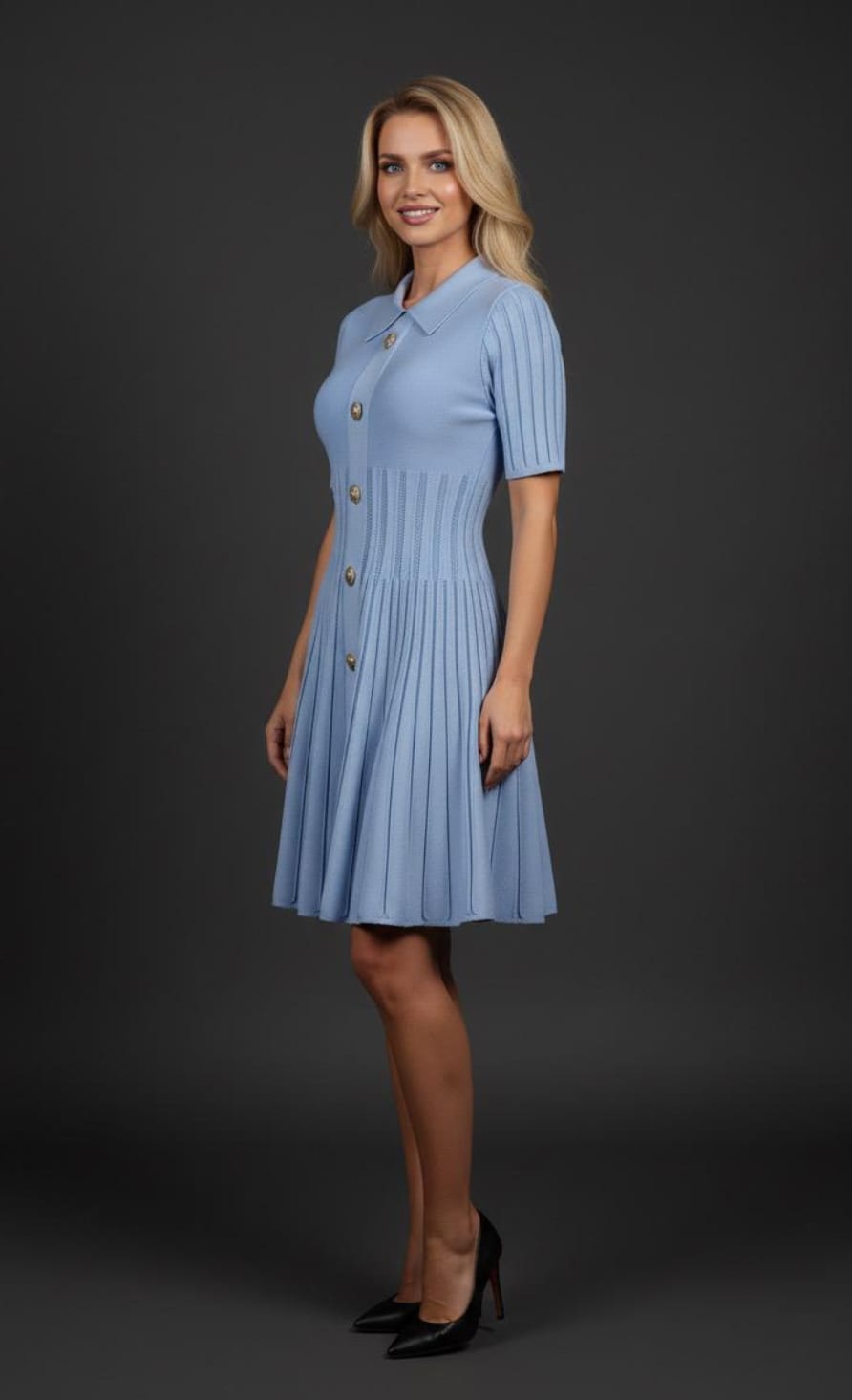 Bluebell Button-Down Dress