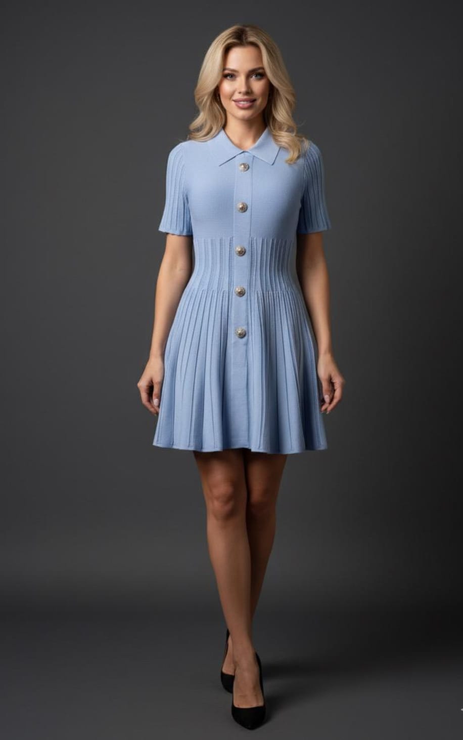 Bluebell Button-Down Dress