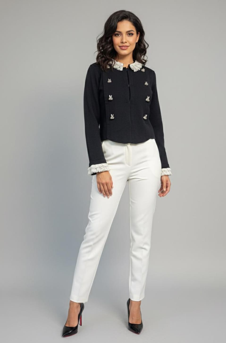 Royal Charm Buttoned Jacket