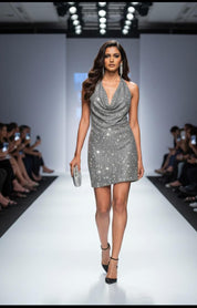 Silver Shimmer Chainmail Dress