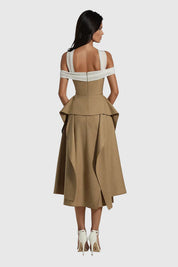 The Sculpted Grace Evening Dress