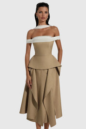 The Sculpted Grace Evening Dress