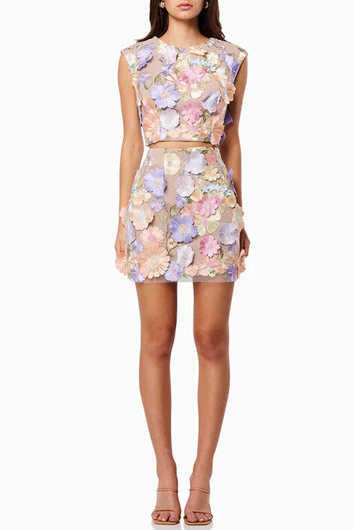 Petal Bloom 3D Floral Co-Ord Set
