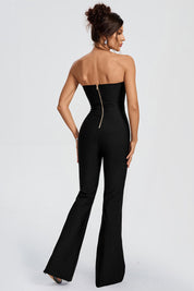 Midnight Muse Strapless Lace Jumpsuit