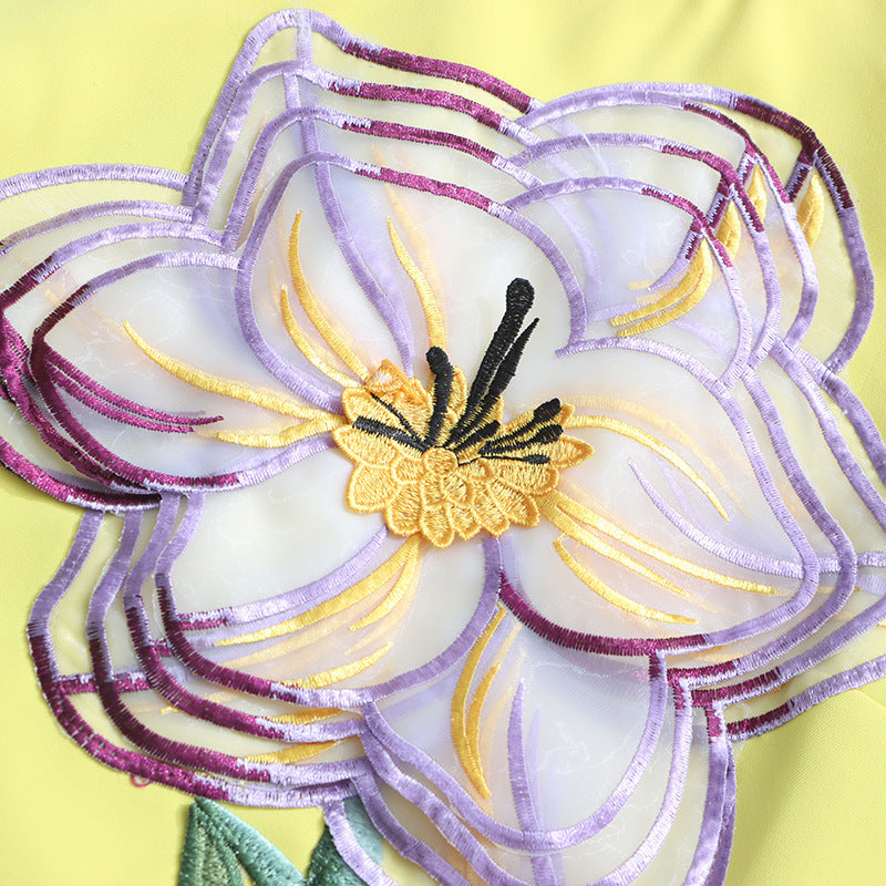 Floral Essence Yellow Dress