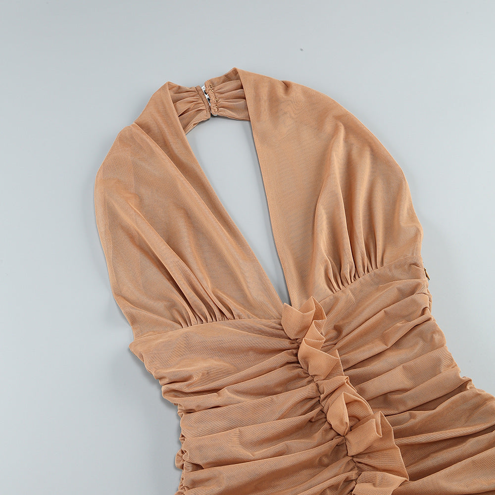 Bronzed Muse Mesh Bodycon