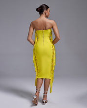 Lemon Luxe Midi Dress