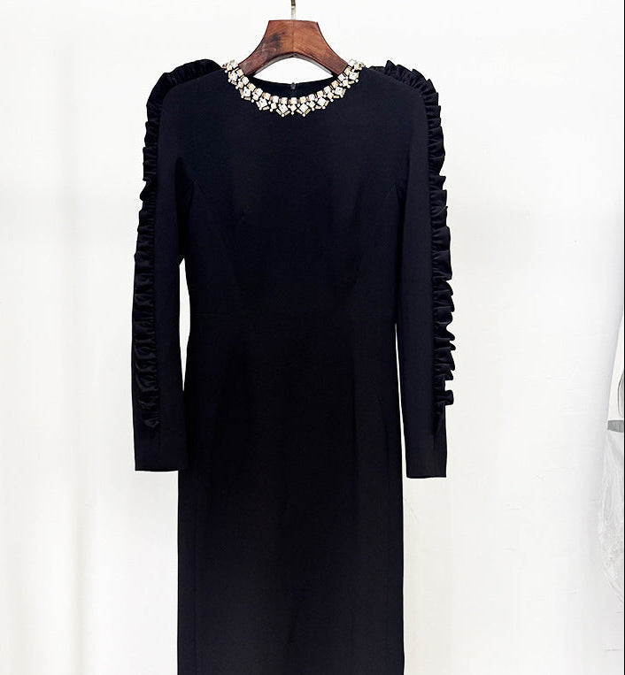 Midnight Ruffle Majesty Dress