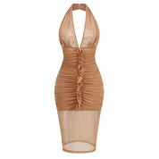 Bronzed Muse Mesh Bodycon