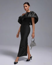 Black Swan Ruffle Elegance Gown