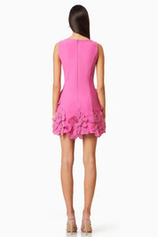 Blush Bloom A-Line Mini Dress