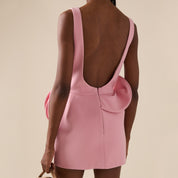Pink Aura Sculpted Dress