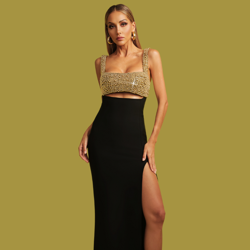 Gilded Desire Maxi Dress