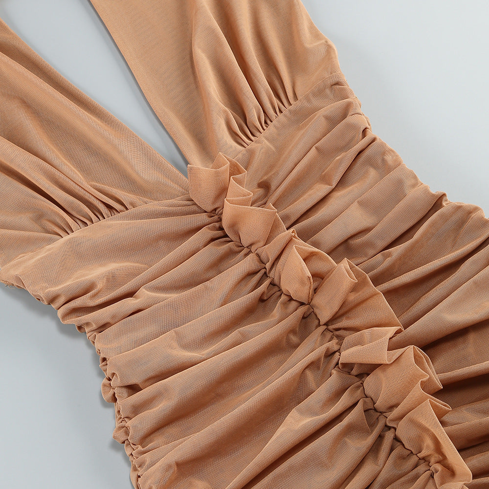 Bronzed Muse Mesh Bodycon