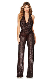 The Burgundy Disco Siren Jumpsuit