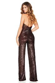 The Burgundy Disco Siren Jumpsuit