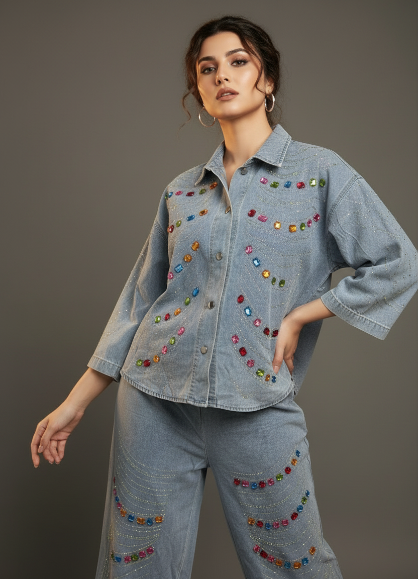 Stone Denim cord set