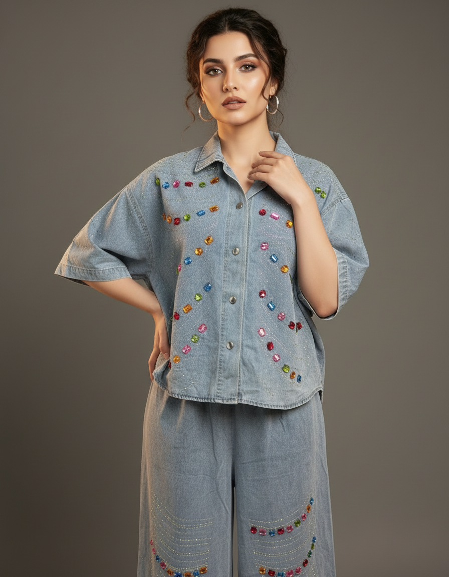 Stone Denim cord set