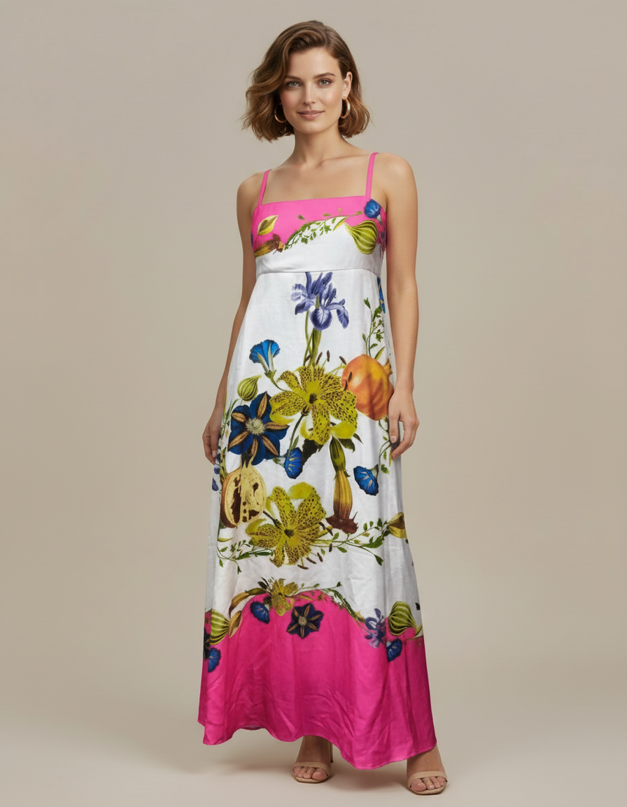 Citrus Grove Floral  Gown