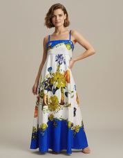 Citrus Grove Floral  Gown