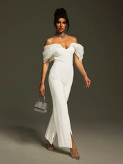 Organza One Shoulder Jumpsuit