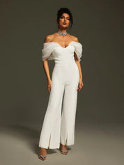 Organza One Shoulder Jumpsuit