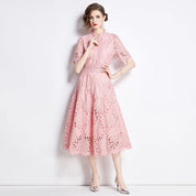 Sky Garden Lace Midi Dress