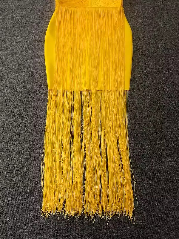 Strap Backless Sleeveless Bandage Midi Dress