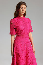 Sky Garden Lace Midi Dress